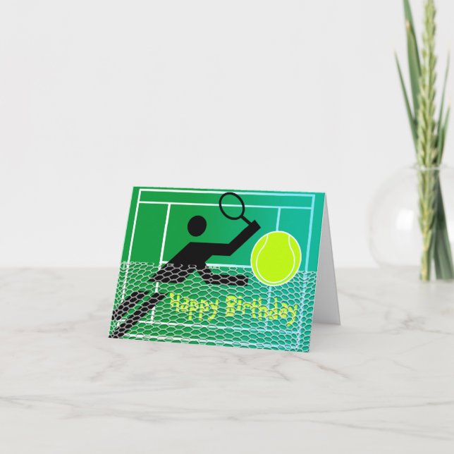 Tennis Birthday Card (Front)
