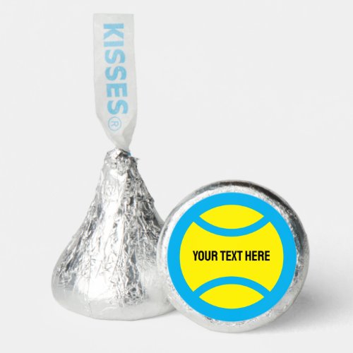 Tennis Birthday custom chocolate Hersheys Kisses