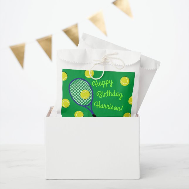 Tennis Birthday Party Favor Bag (Party)