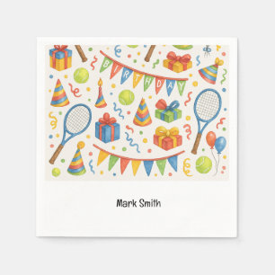 Tennis Birthday Party for Tennis Player Napkins