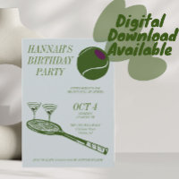 Tennis birthday party 