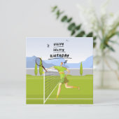 Tennis Birthday Special Wish for Tennis Player (Standing Front)