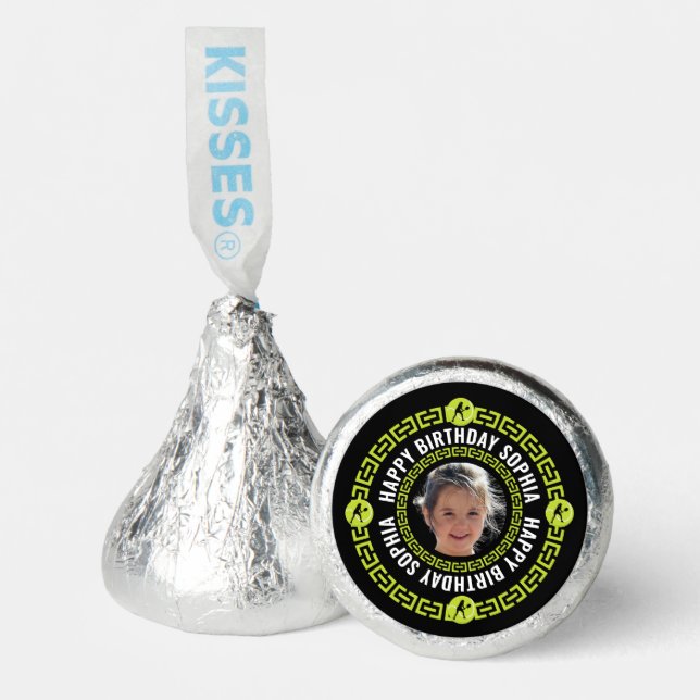 Tennis Birthday, Tennis Girl Player Hershey®'s Kisses® (Front)