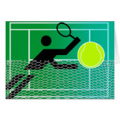 Tennis Blank Card (Front Horizontal)