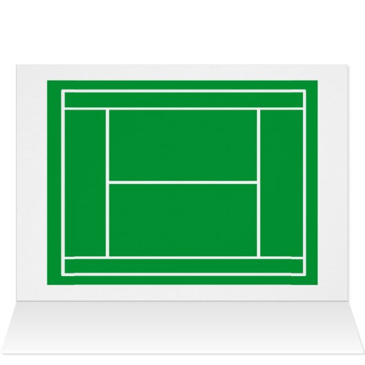 Tennis Blank Card (Inside Horizontal (Top))