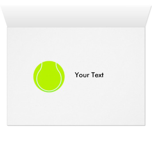 Tennis Blank Card (Inside Horizontal (Bottom))