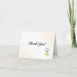 Tennis Blank Inside  Thank You Card