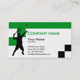 tennis blocks business card