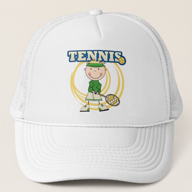 TENNIS - Blond Boy T-shirts and Gifts Trucker Hat (Front)
