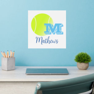 Tennis Blue Boy Wall Decal