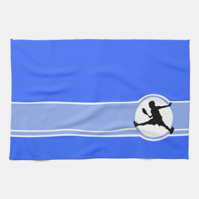 Tennis; Blue Towel (Horizontal)