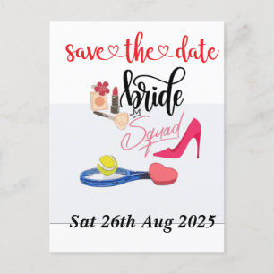 Tennis Bride squad Party Bachelorette Postcard