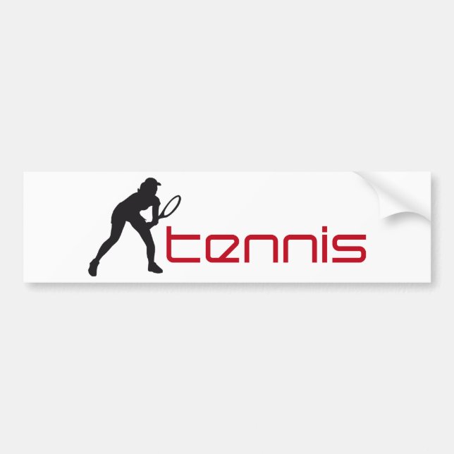 tennis bumper sticker (Front)