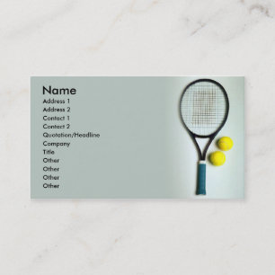 Tennis Business Card