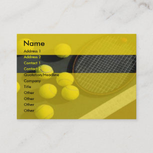 Tennis Business Card