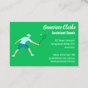 Tennis Business Card
