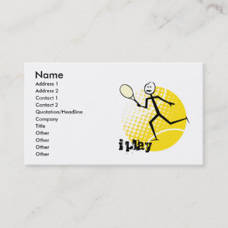 Tennis Business Card