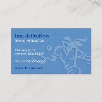 Tennis Business Card by coolcards_biz at Zazzle
