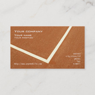 "Tennis" business card