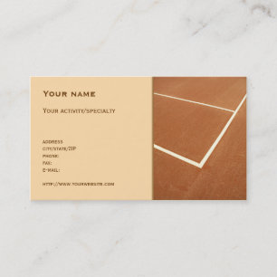 "Tennis" business card