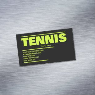 Tennis Business Card Magnet