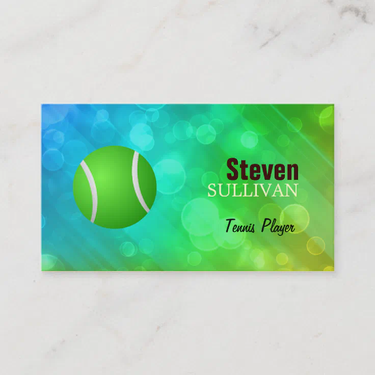 Tennis Business Cards Zazzle