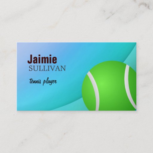 Customizable tennis Business Cards