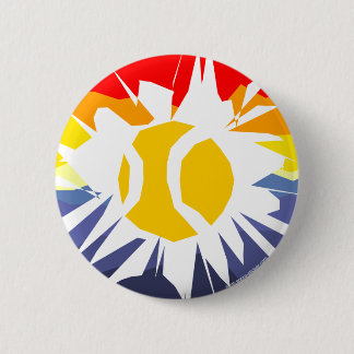 Tennis button with cool ball design