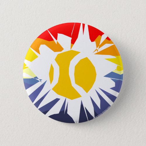 Tennis button with cool ball design