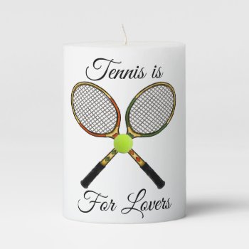 Tennis Candle by Shenanigins at Zazzle