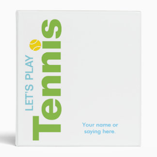 Tennis Captain's Binder