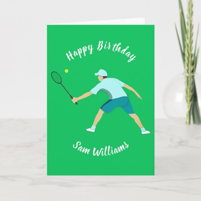 Tennis Card (Front)