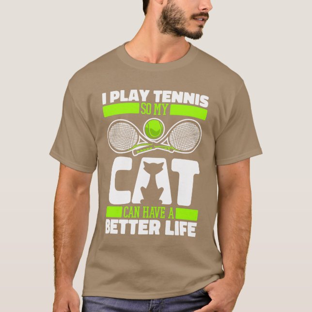 Tennis Cat friends T-Shirt (Front)
