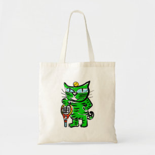 Tennis Cat Tote Bag