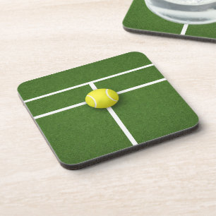 Tennis Center Court Party Beverage Coaster