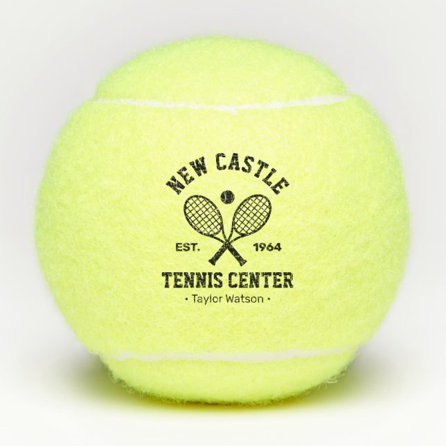 Tennis Center Personalized Tennis Balls (Front)