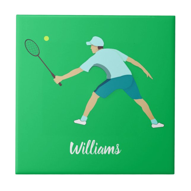 Tennis Ceramic Tile (Front)