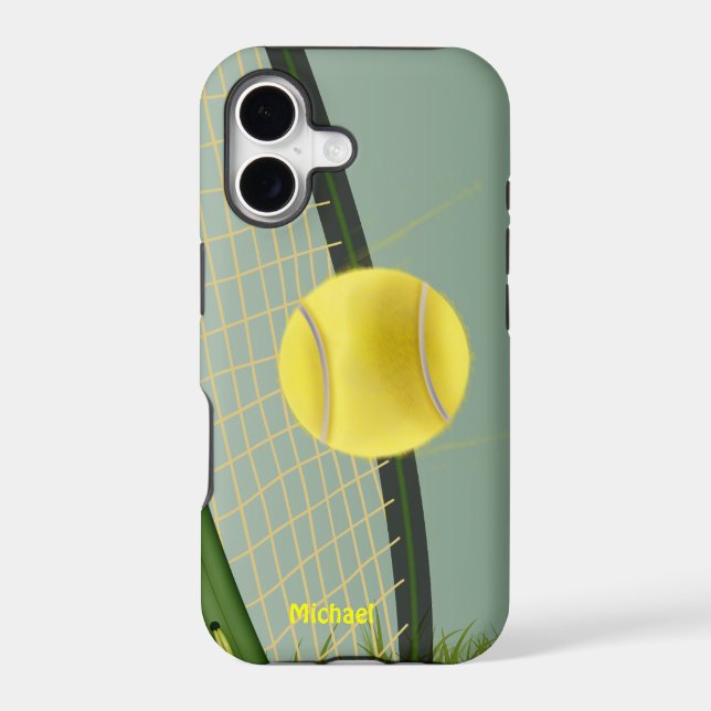 Tennis Champ Iphone Case (Back)