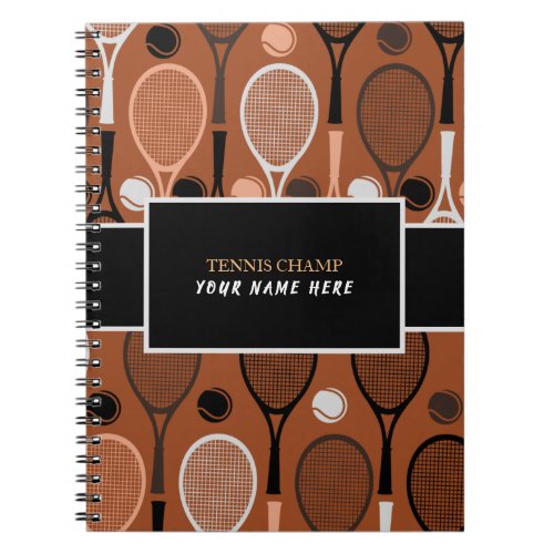 Tennis Champ Your Player Name Funny Personalized Notebook