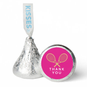 Tennis Chic Birthday Custom Pink and Gold Hershey®'s Kisses®