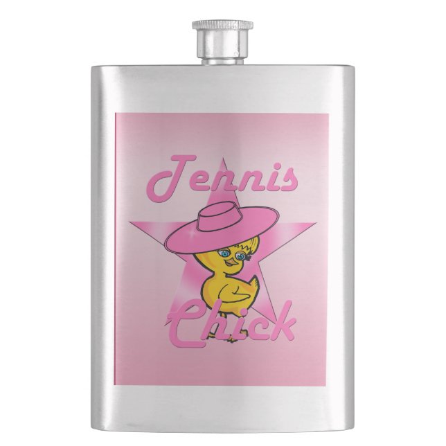 Tennis Chick #8 Flask (Front)