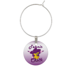 Tennis Chick #9 Wine Charm