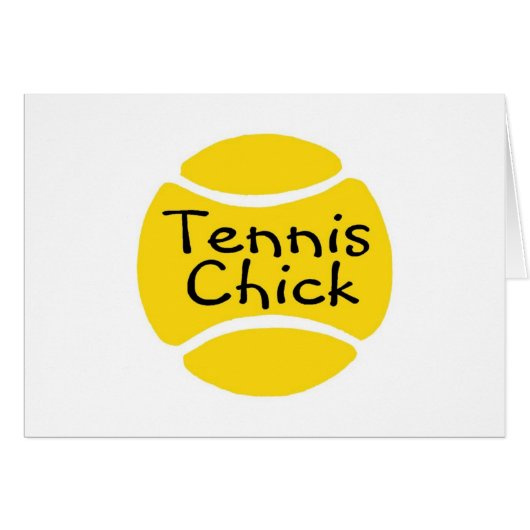 Tennis Chick Cards (Front Horizontal)
