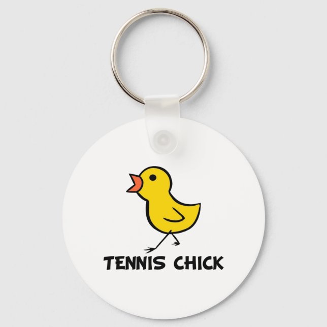 Tennis Chick Keychain (Front)