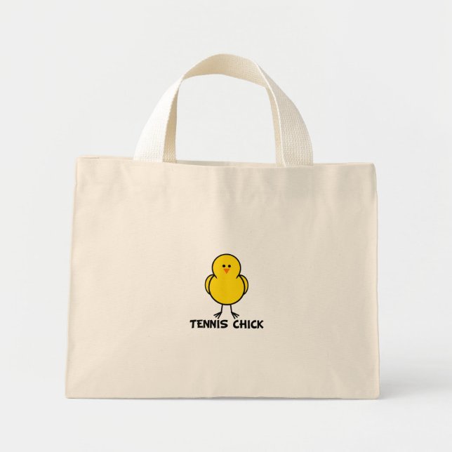 Tennis Chick Mini Tote Bag (Front)