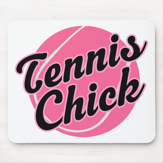 Tennis Chick Mouse Pad (Front)