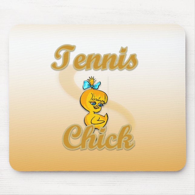 Tennis  Chick Mouse Pad (Front)