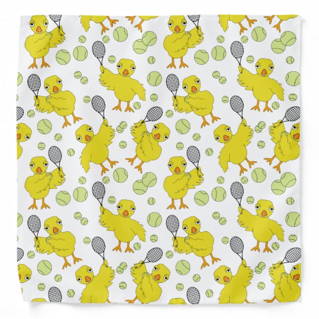 Tennis Chick Pattern Bandana (Front)