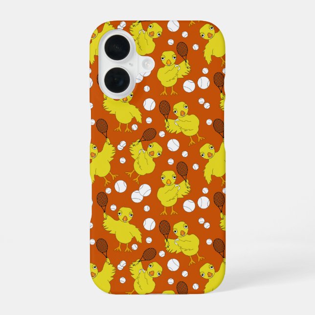 Tennis Chick Pattern Mug Iphone Case (Back)