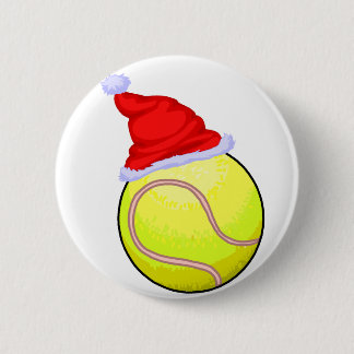 Tennis Christmas Button